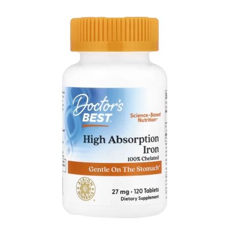 Doctor's Best, High Absorption Iron, 27 mg, 120 Tablets in Pakistan
