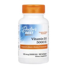 Doctor's Best, Vitamin D3, 125 mcg (5,000 IU), 180 Softgels in Pakistan
