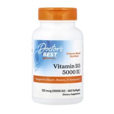 Doctor's Best, Vitamin D3, 125 mcg (5,000 IU), 360 Softgels in Pakistan